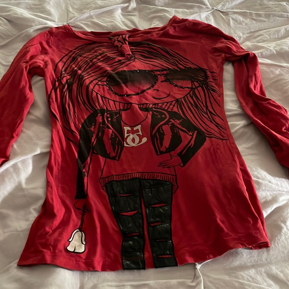 Long sleeve T-shirt w embellishment from Budapest